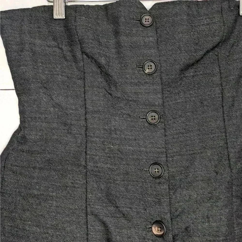 Philosophy di Lorenzo Serafini Tuxedo Aline Strapless Top Grey Women's US Size 8 - Picture 6 of 13